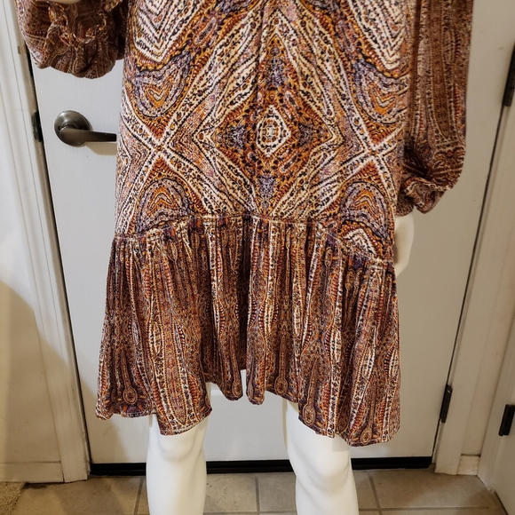 Anthropologie Sabia Flounced Tunic Dress Size Large - Picture 3 of 11
